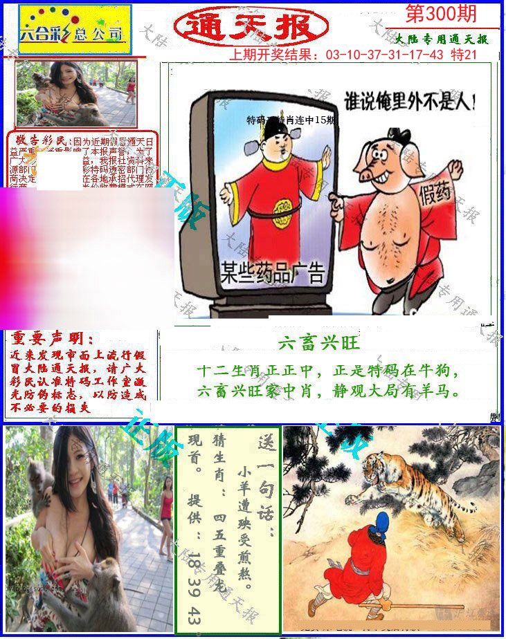 2024300期大陆通天报
