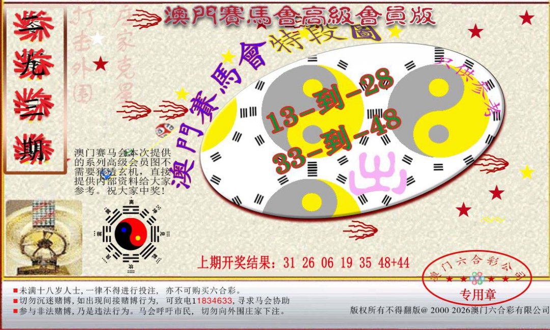 2024293期赛马会高级段数图