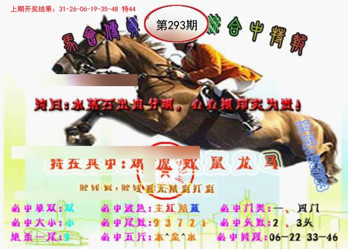 2024293期马会传真-综合报