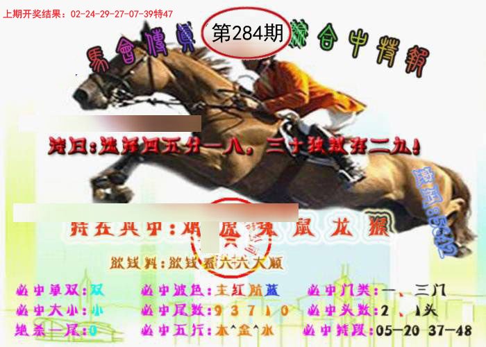 2024284期马会传真-综合报