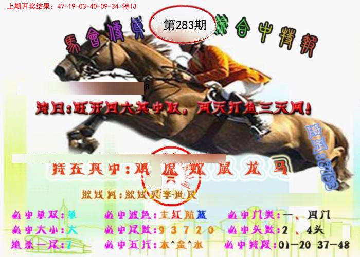 2024283期马会传真-综合报