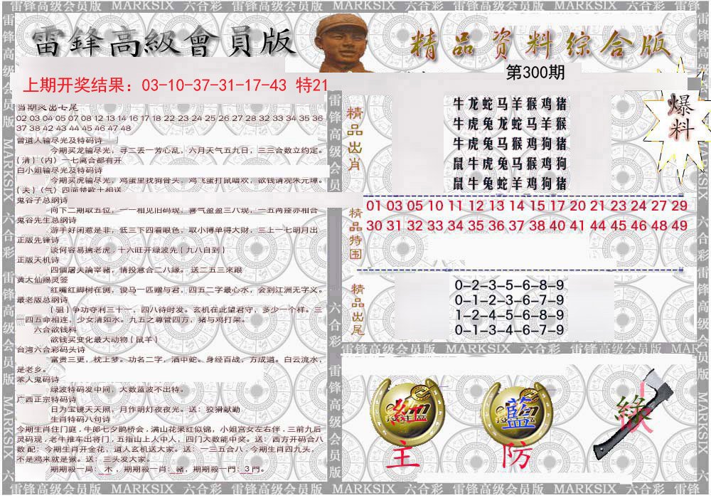 2024300期雷锋资料综合版