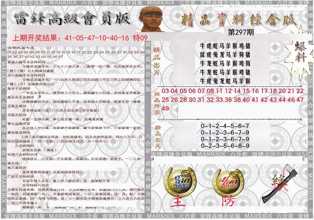 2024297期雷锋资料综合版