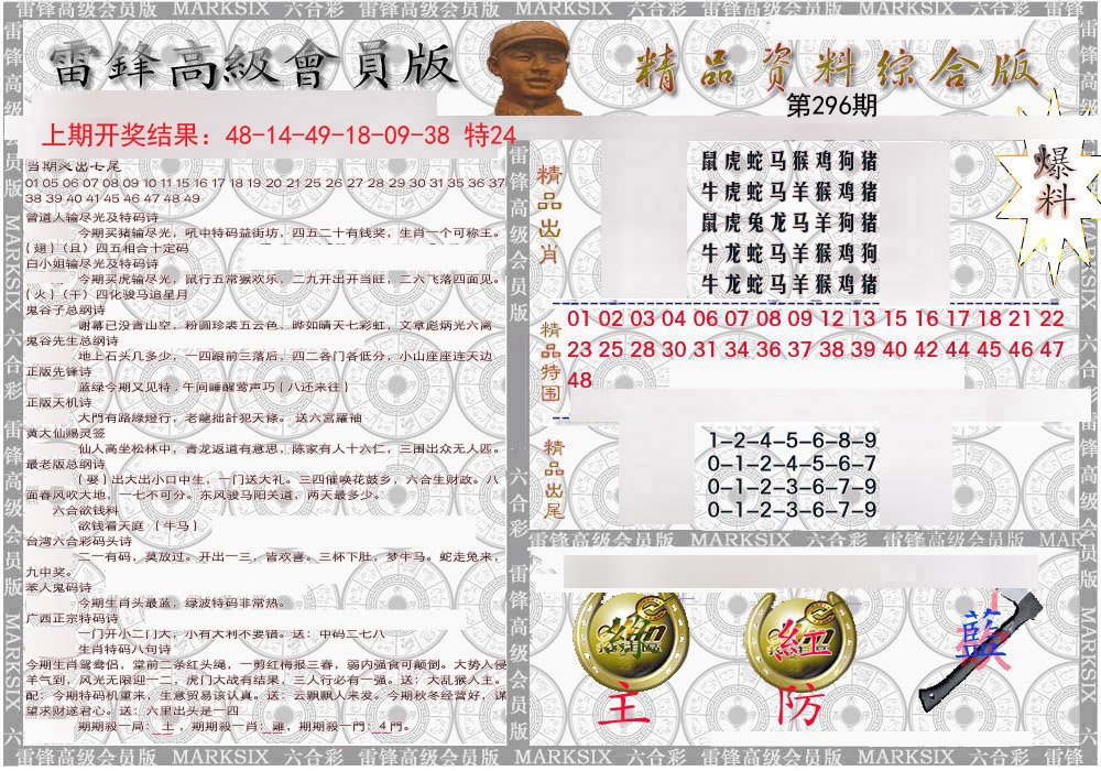 2024296期雷锋资料综合版