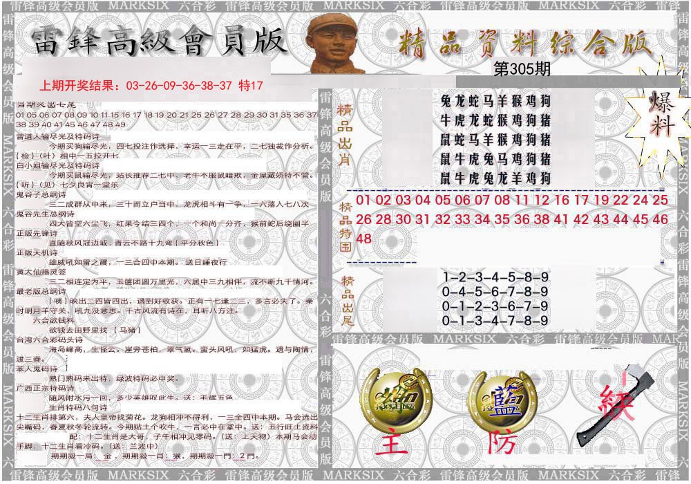 2024305期雷锋资料综合版