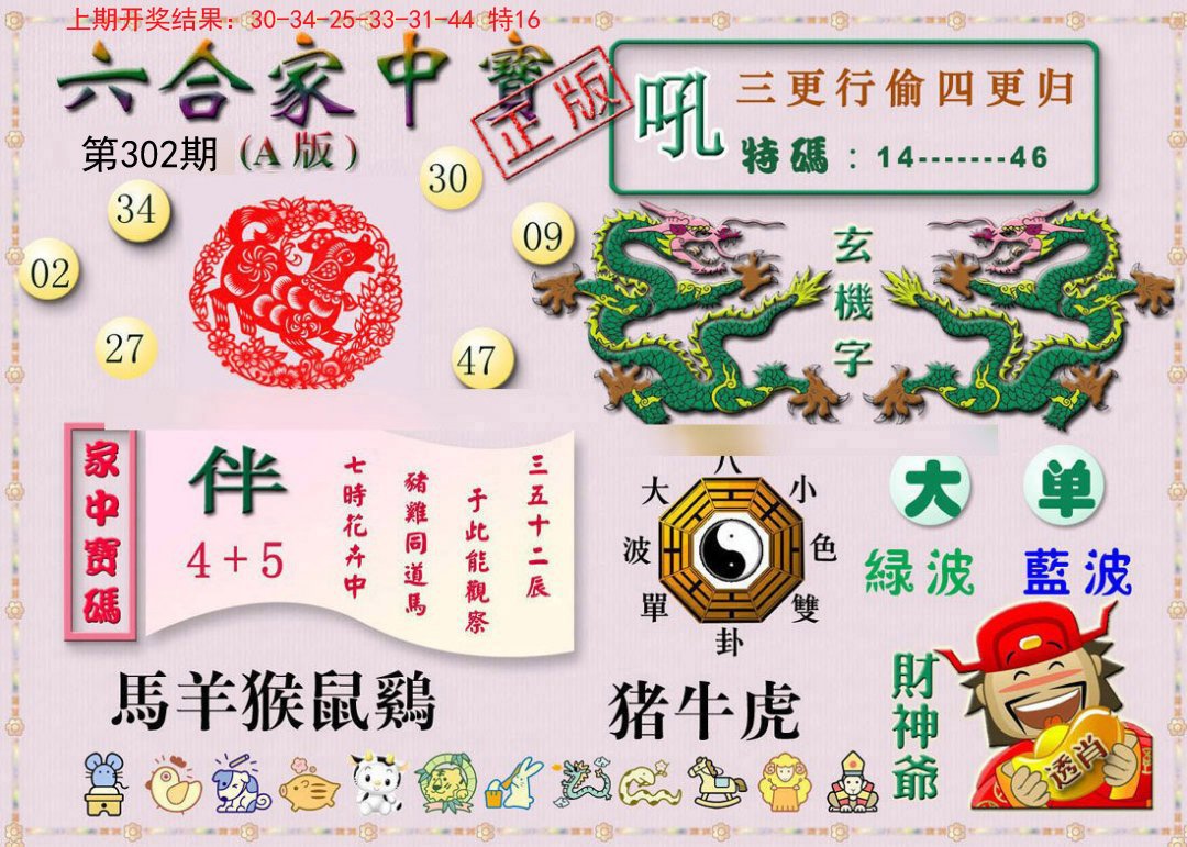2024302期六合家中宝A