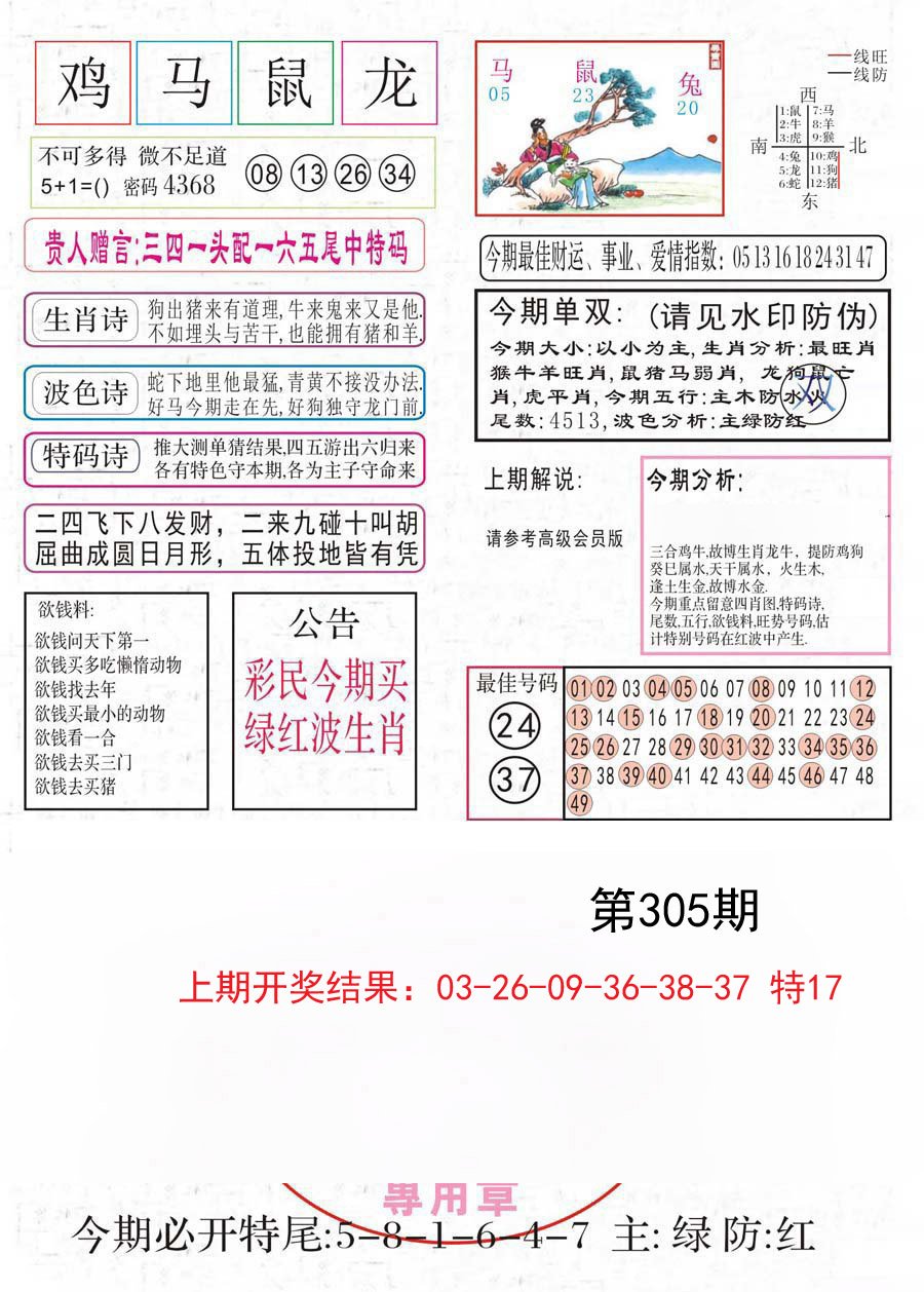 2024305期凤凰闲情A