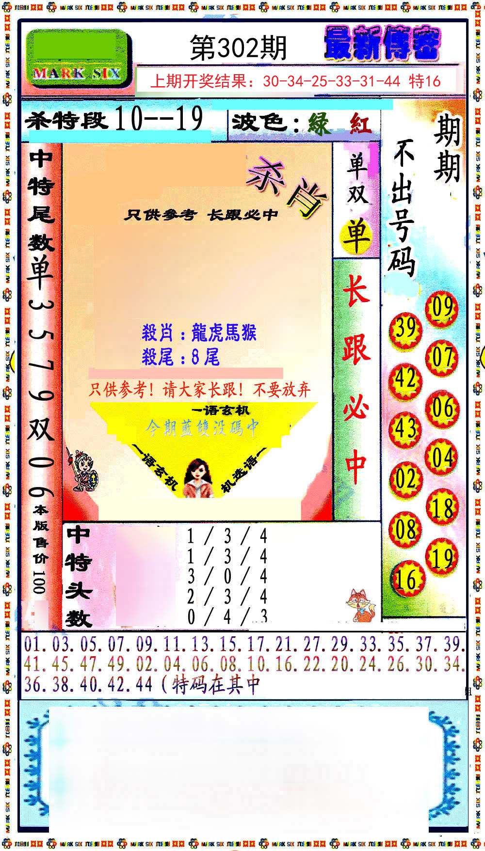 2024302期最新传密绝杀6肖
