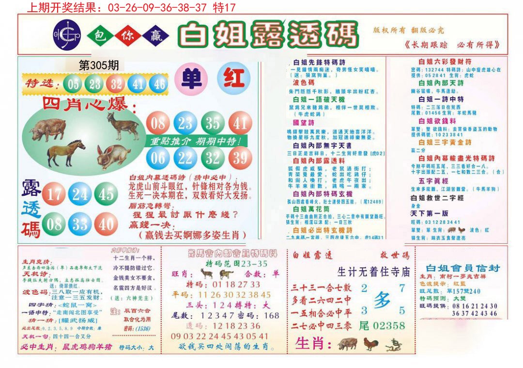 2024305期马会专刊B