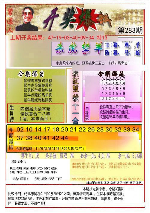 2024283期开奖爆料(新图推荐)