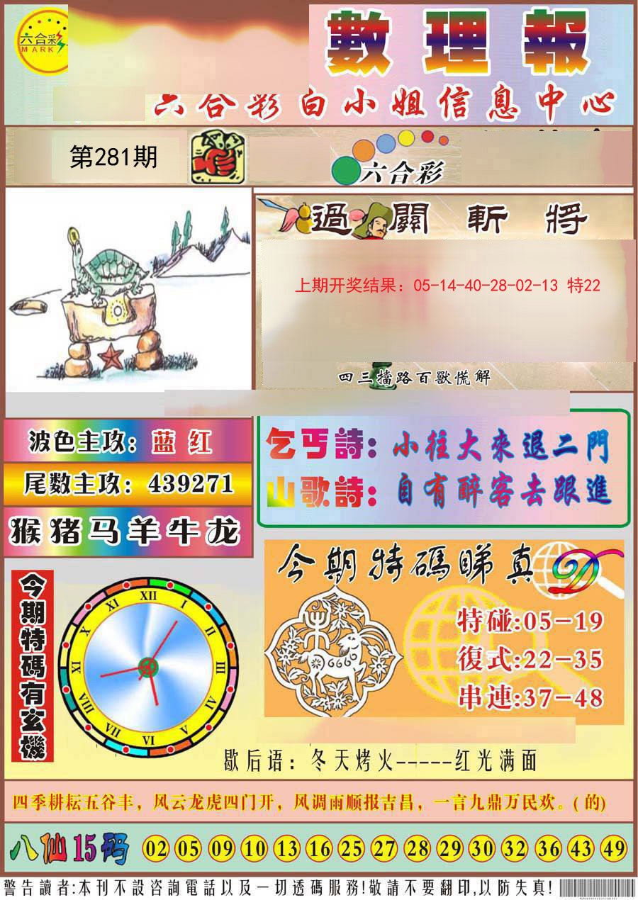 2024281期九龙数理报