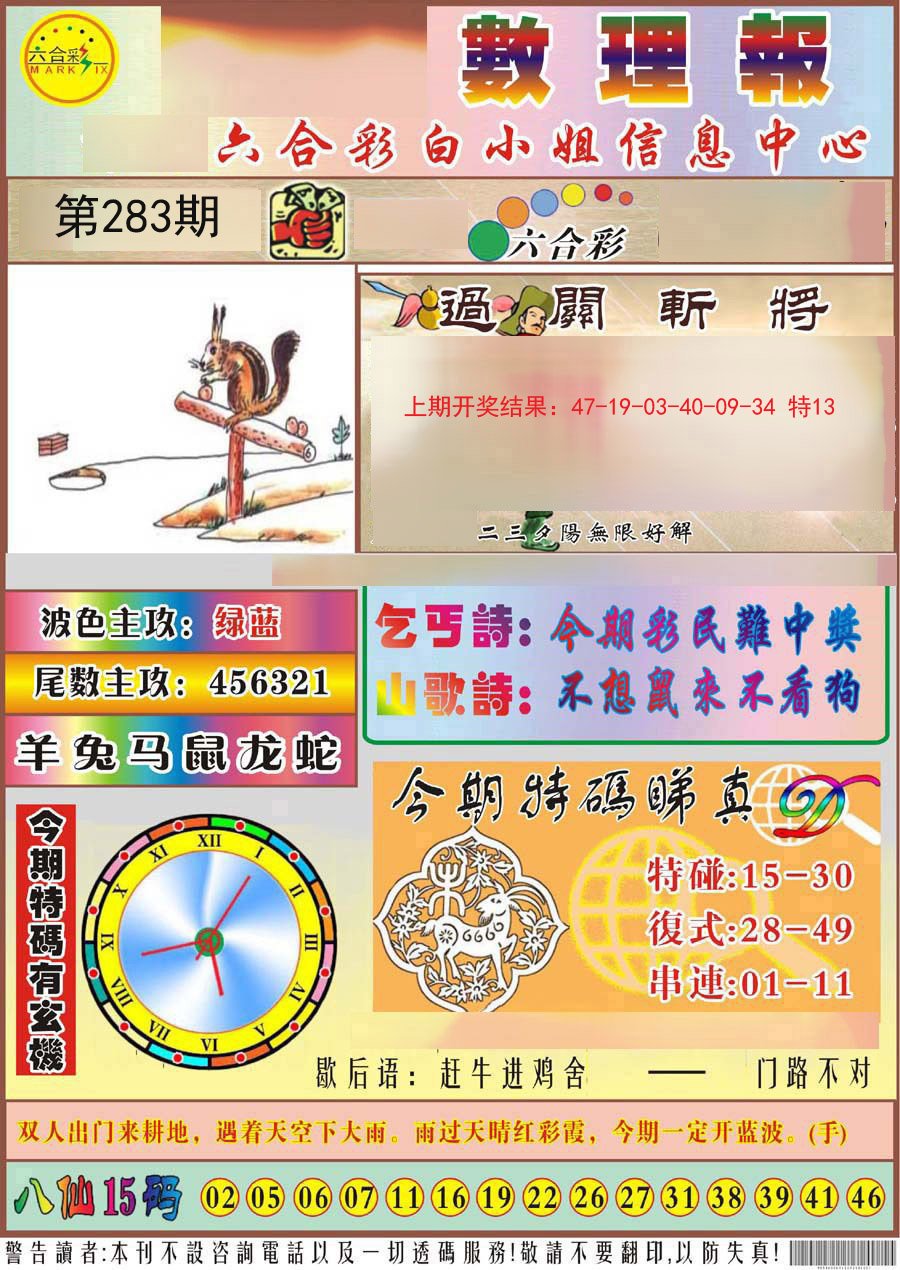 2024283期九龙数理报