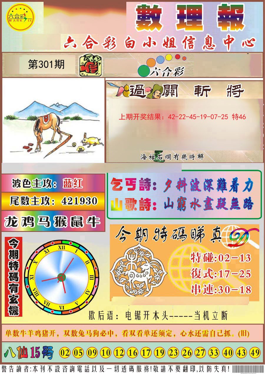 2024301期九龙数理报