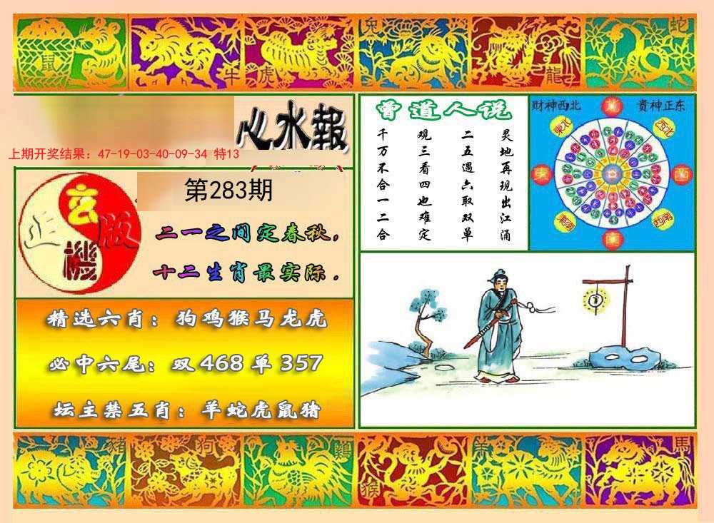 2024283期九龙心水报
