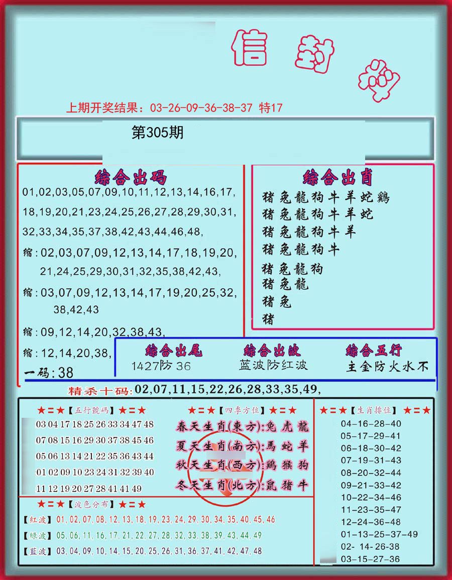 2024305期信封料