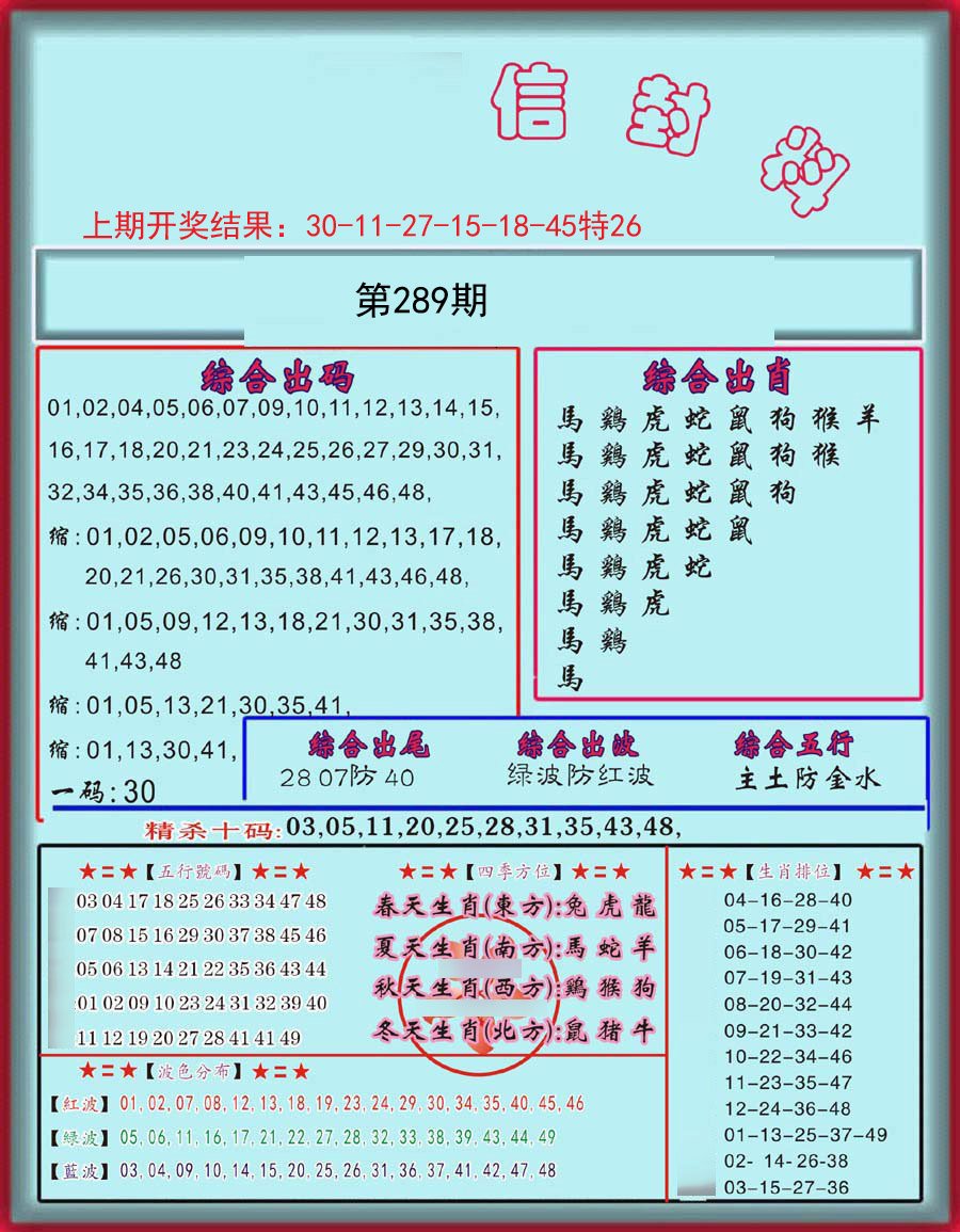 2024289期信封料