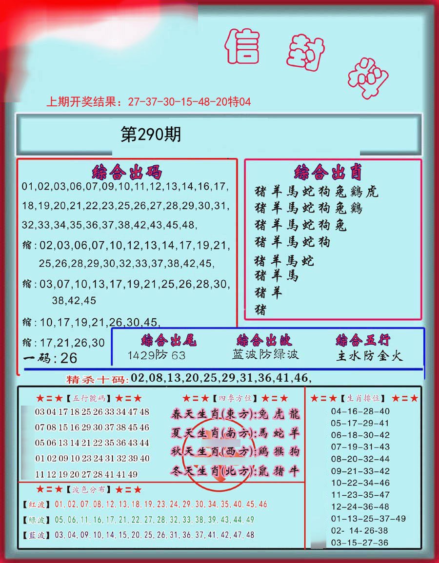 2024290期信封料