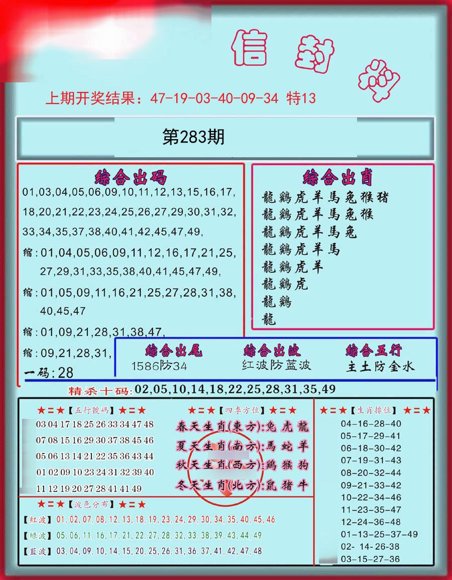 2024283期信封料