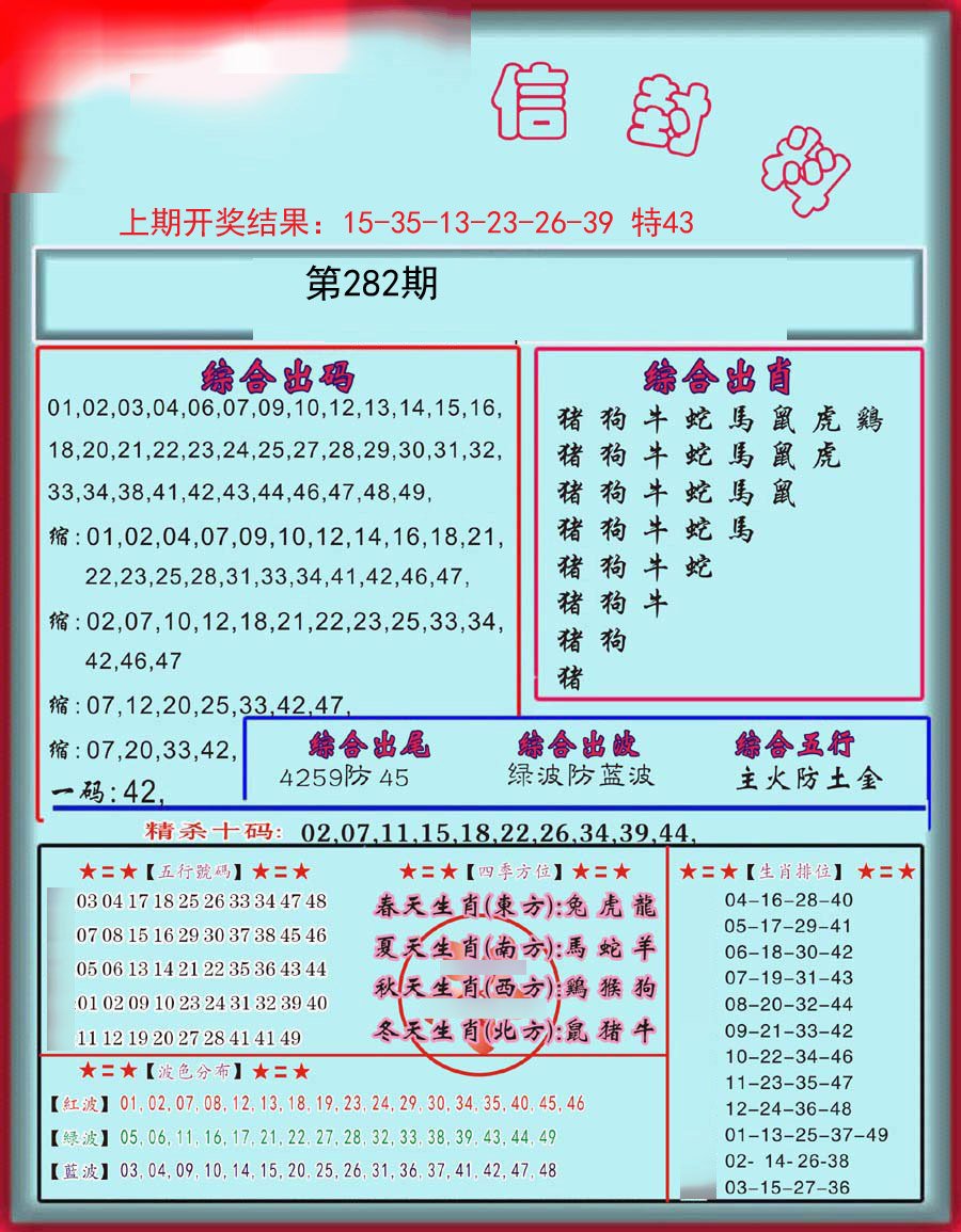 2024282期信封料