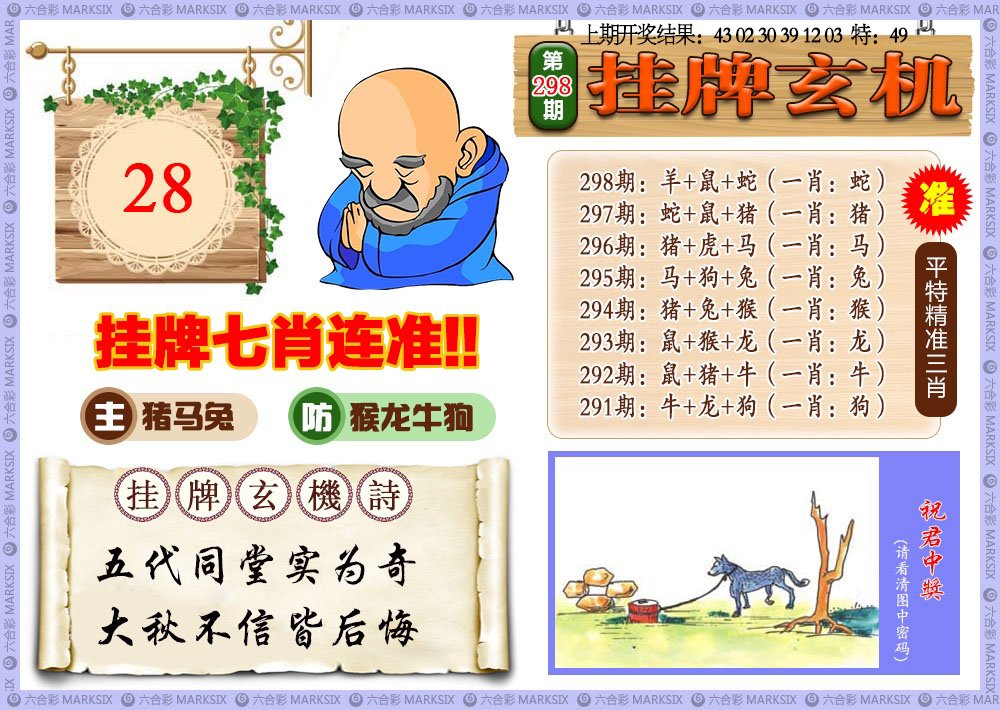 2024298期挂牌玄机