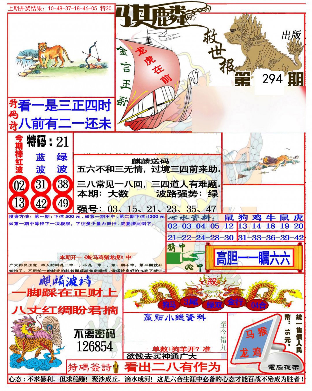 2024294期麒麟救世报(准)