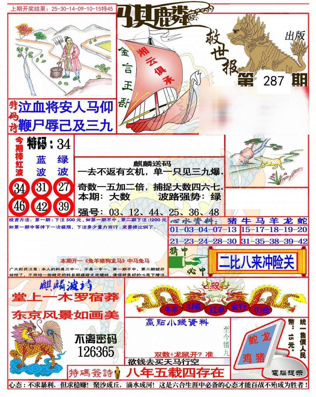 2024287期麒麟救世报(准)