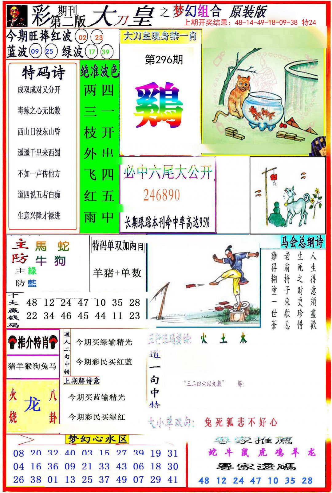 2024296期大刀皇之(梦幻组合)