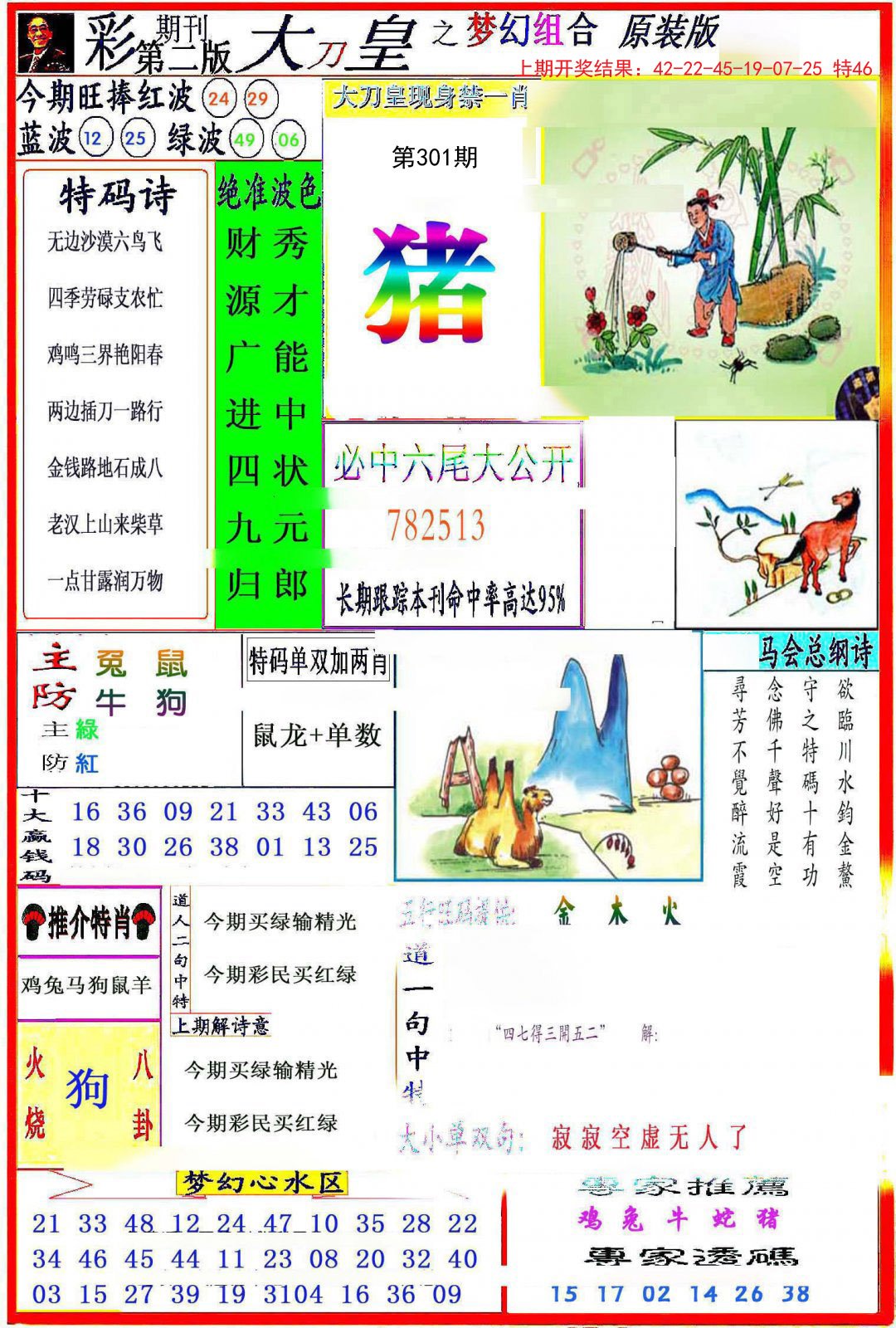 2024301期大刀皇之(梦幻组合)
