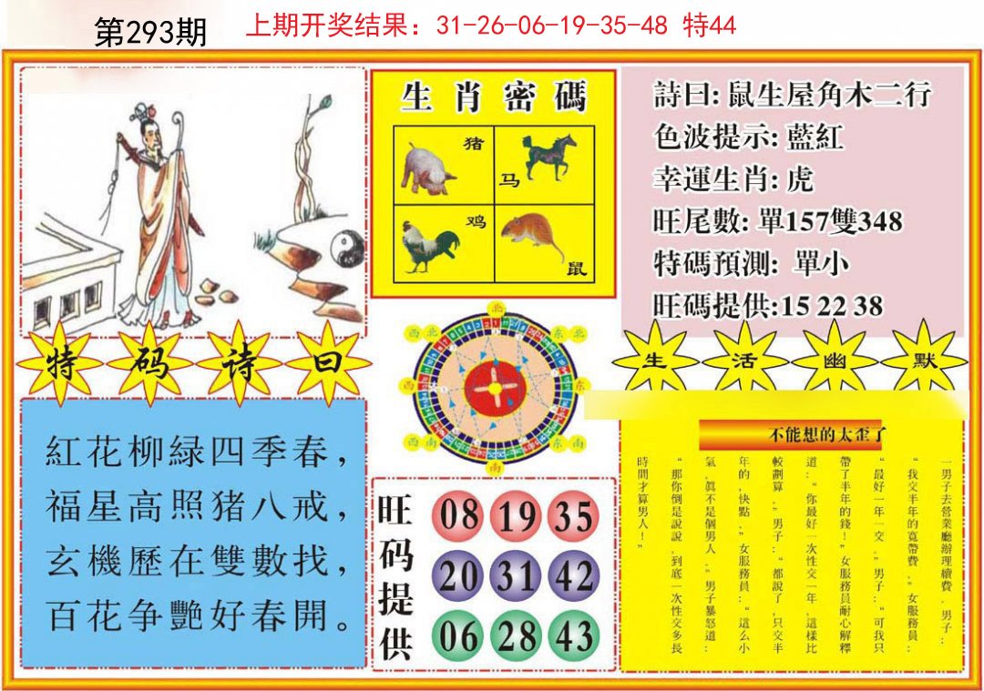 2024293期台湾八卦解宝图