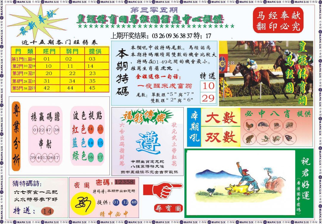 2024305期体育网马经图