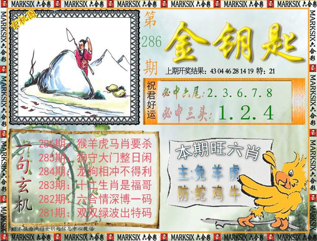 2024286期金钥匙