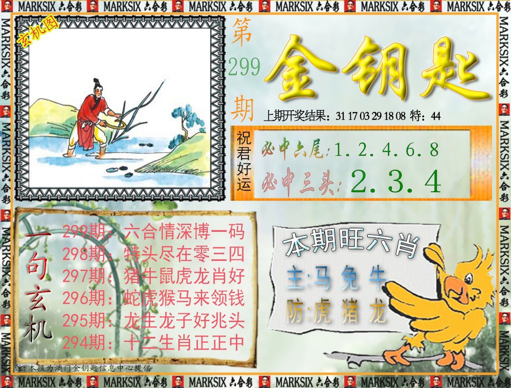2024299期金钥匙