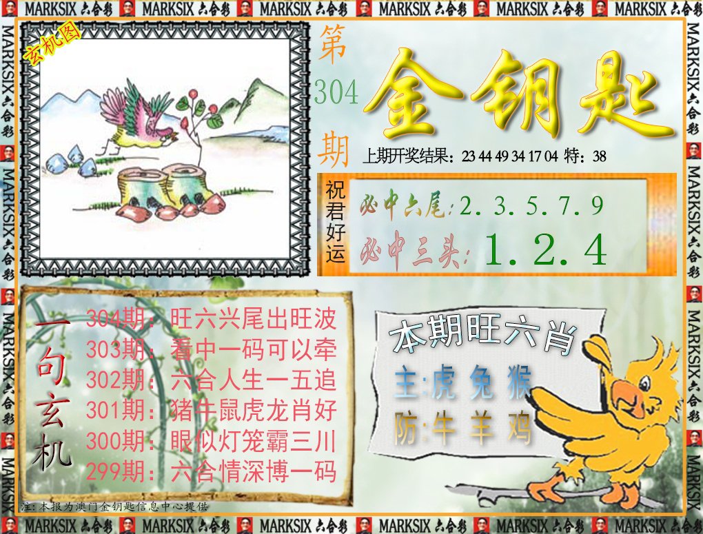 2024304期金钥匙