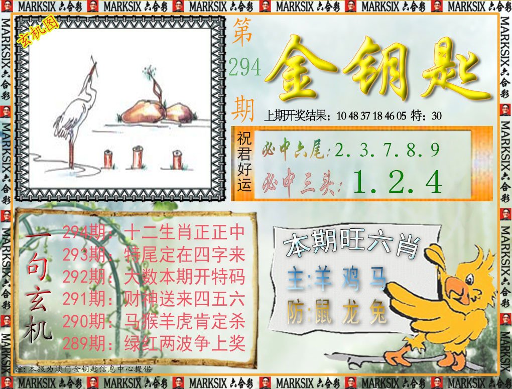 2024294期金钥匙