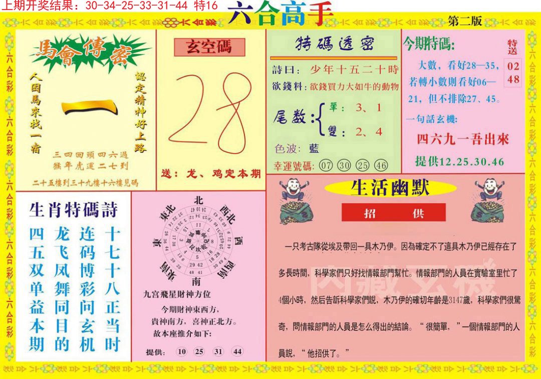 2024302期六合高手B