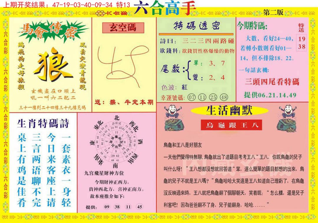 2024283期六合高手B