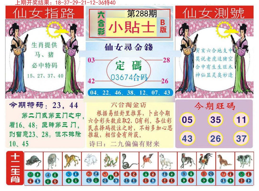 2024288期小贴士B