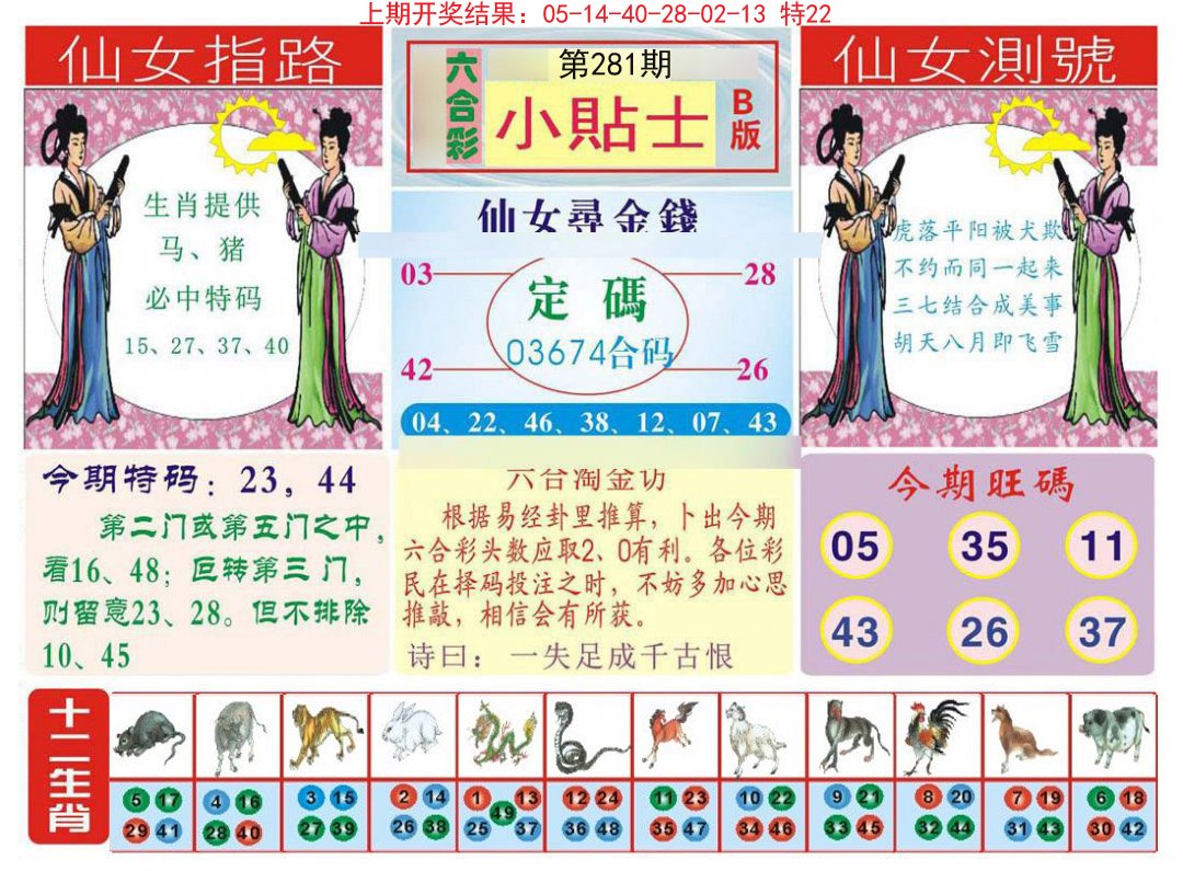 2024281期小贴士B