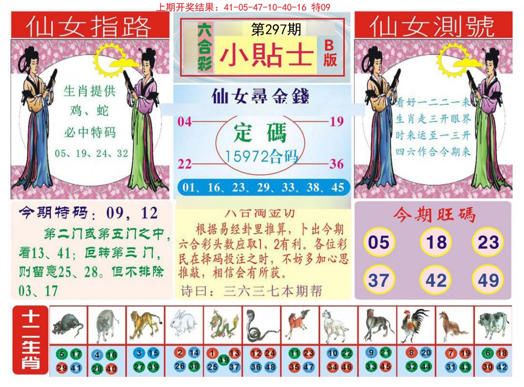 2024297期小贴士B
