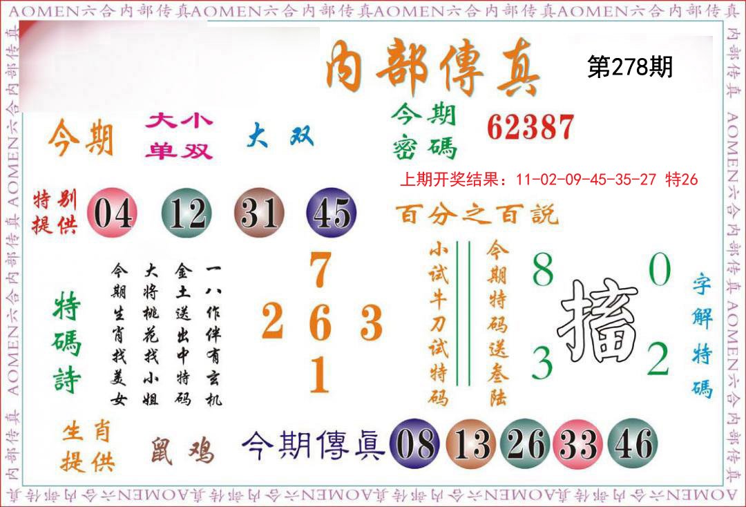 2024278期内部传真