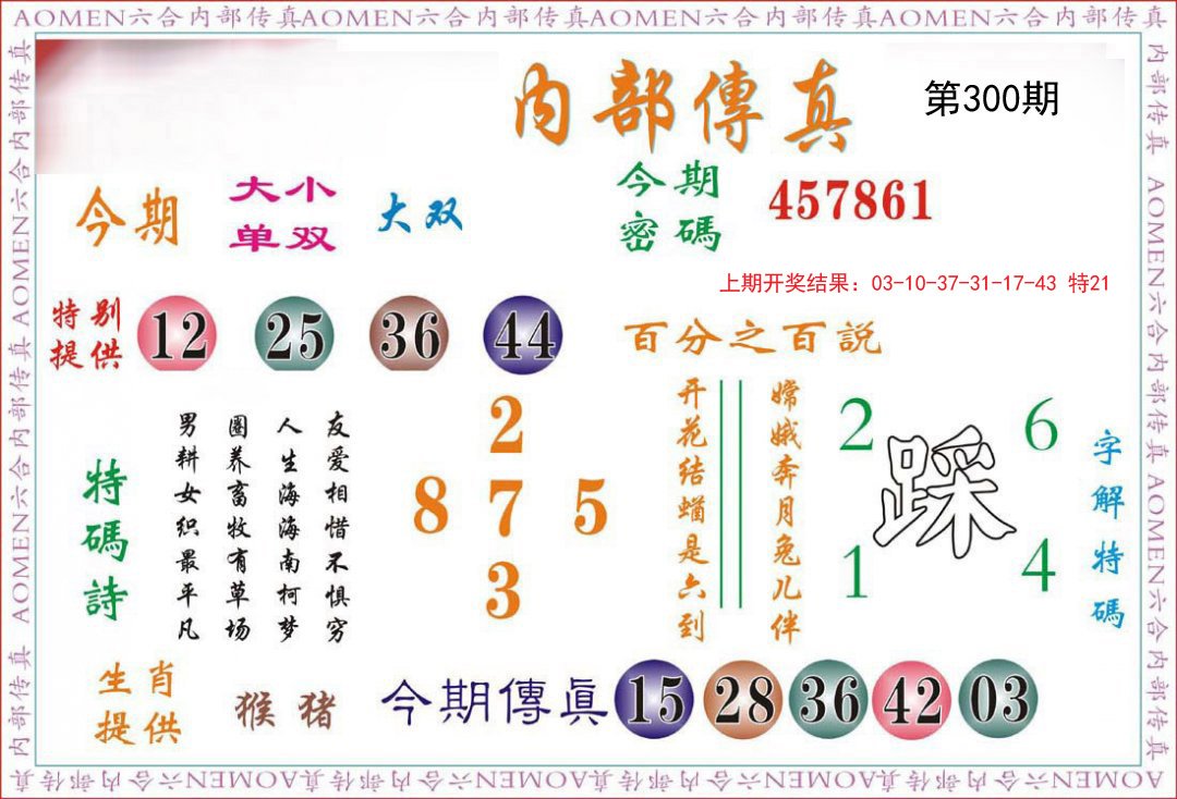 2024300期内部传真