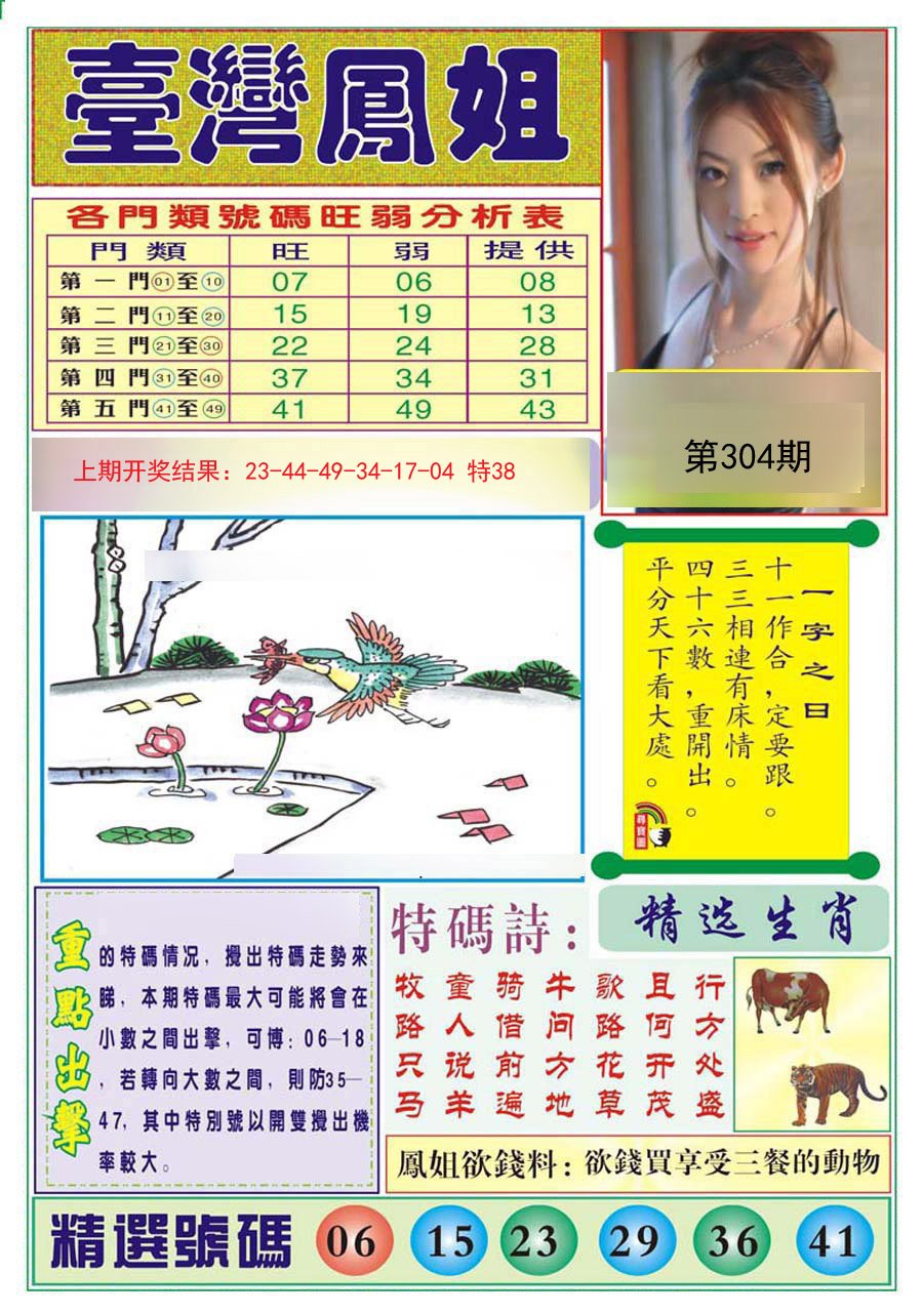 2024304期台湾凤姐