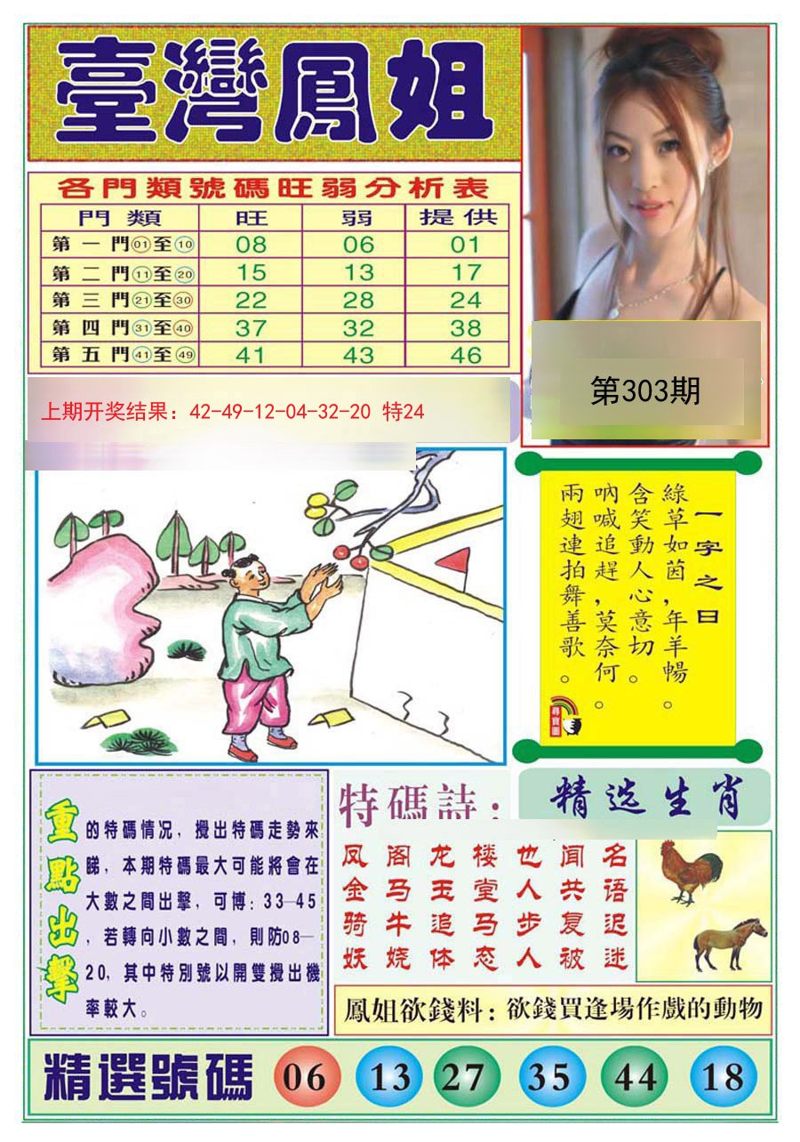 2024303期台湾凤姐