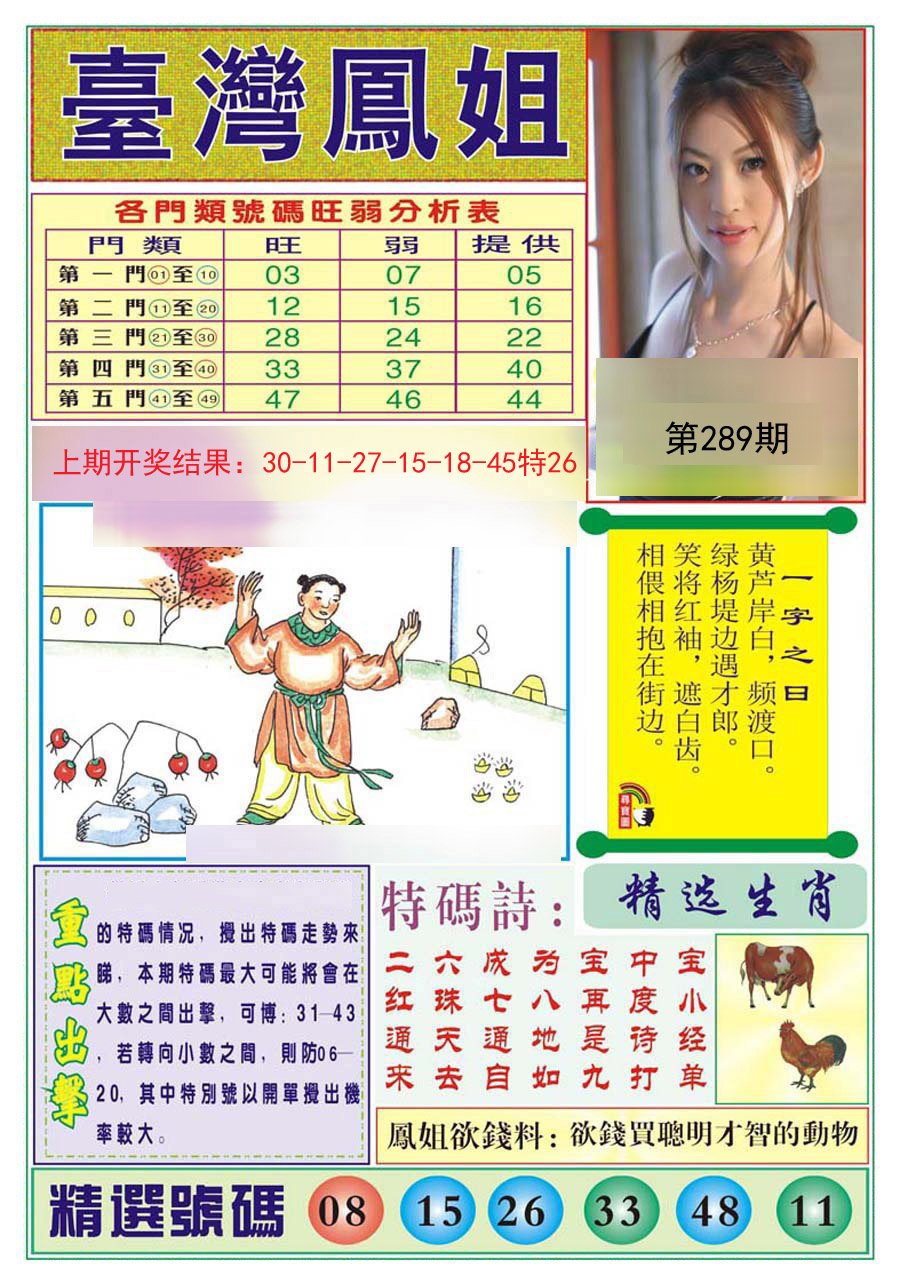 2024289期台湾凤姐