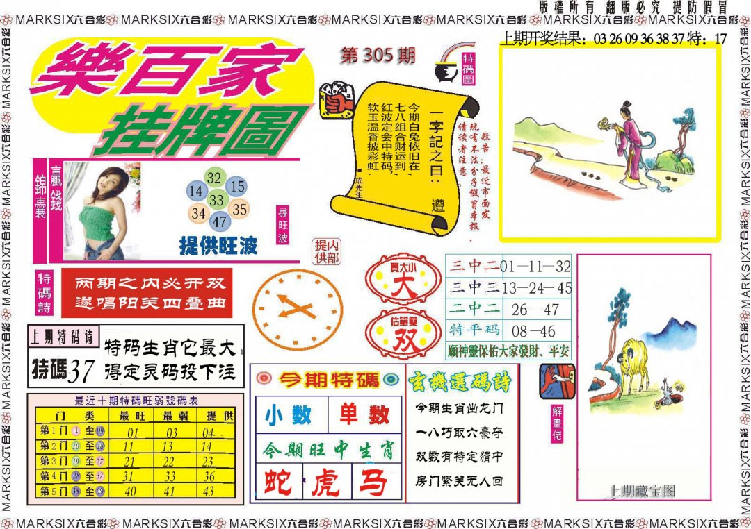 2024305期乐百家挂牌图