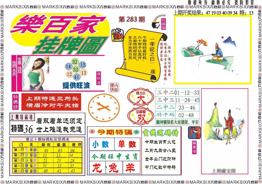 2024283期乐百家挂牌图