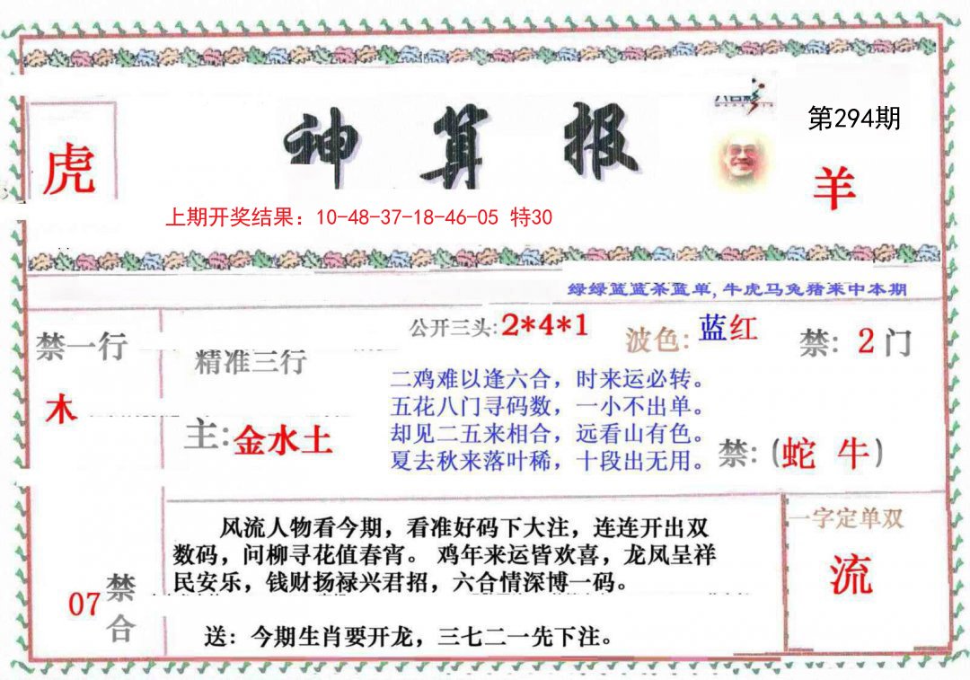 2024294期神算報