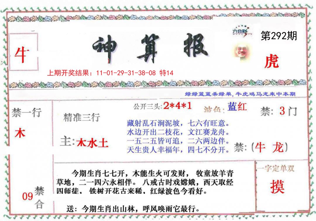 2024292期神算報