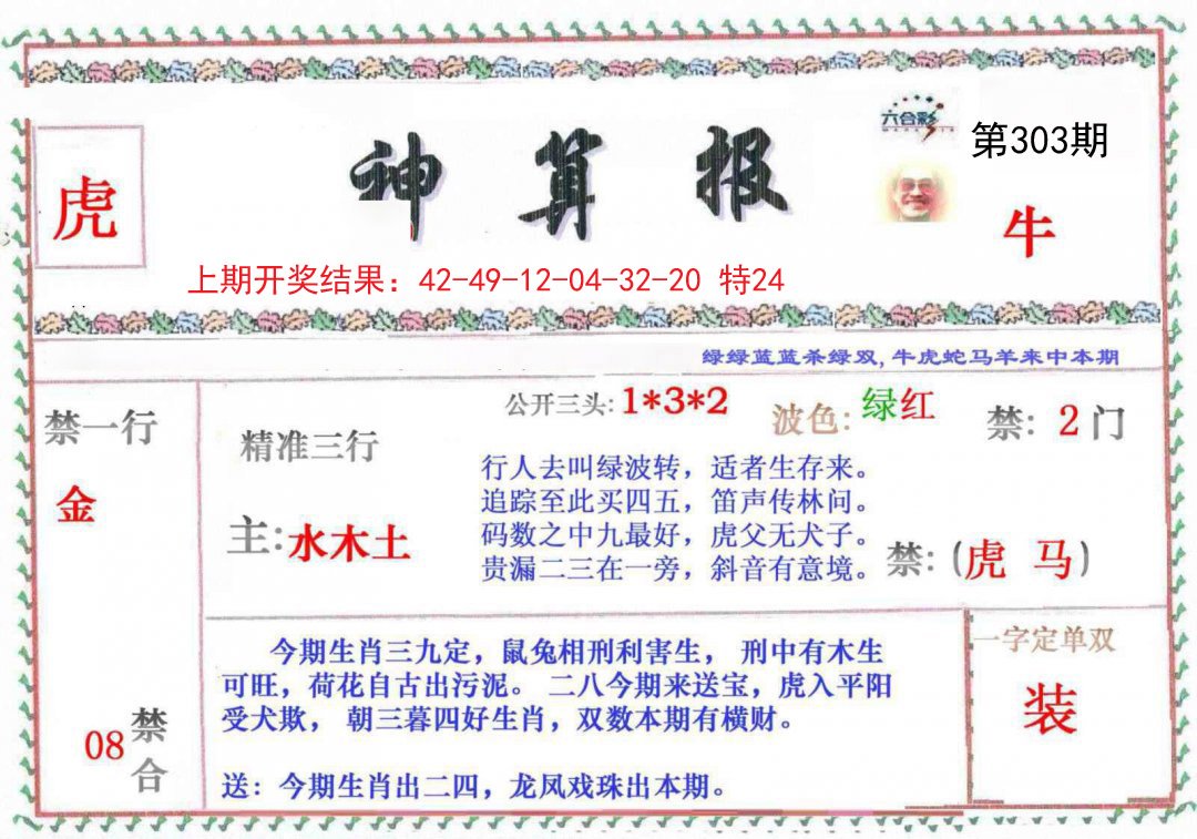 2024303期神算報