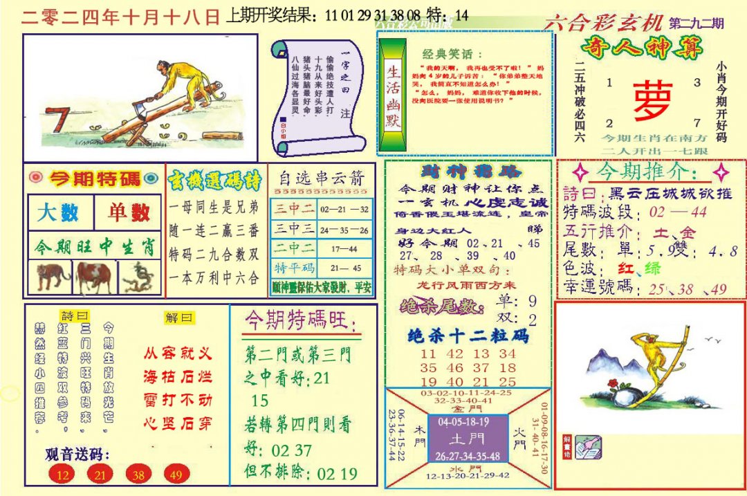 2024292期六合玄机